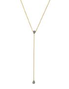 Cole Haan Swarovski Crystal And 12k Goldplated Y-necklace