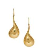 Sole Society Vintage Goldtone Twist Drop Earrings