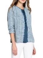 Nic+zoe Petite Under The Sea Tweed Jacket