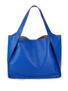 Design Lab Open Leather Tote With Pouch
