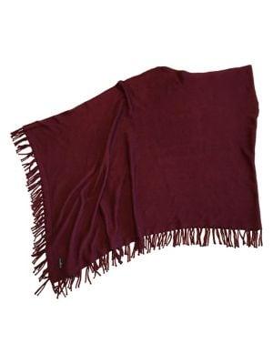 Fraas Knotted Fringe-trimmed Knit Poncho