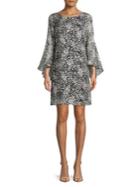 Eliza J Bell-sleeve Floral Dress