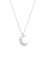 Robert Lee Morris Soho Silvertone Moon Necklace