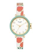 Kate Spade New York Goldtone And Floral Silicone Park Row Watch