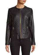Cole Haan Signature Quilted Leather Jacket