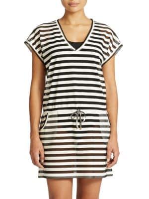 Calvin Klein Cruise Striped Mesh Tunic