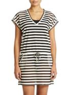 Calvin Klein Cruise Striped Mesh Tunic