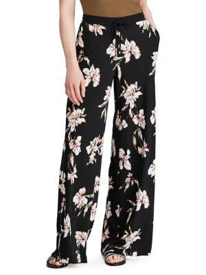 Lauren Ralph Lauren Floral Printed Wide-leg Pants