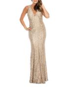 Decode 1.8 Sequined Fishtail Gown