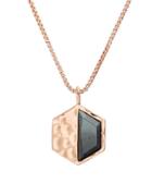 Lord & Taylor Nes Jewelry Hexagon Pendant Necklace