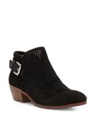 Sam Edelman Paula Leather Perforated Ankle Boots