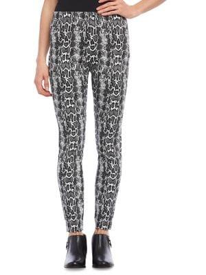 Karen Kane Snake Print Jacquard Piper Pants