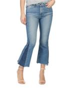 Paige Pieced Colette Cropped Flare Jeans