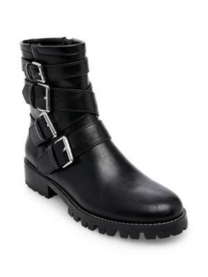 Design Lab Tegan Buckle Combat Boots