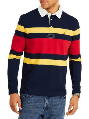 Nautica Classic Fit Rugby Stripe Polo Shirt