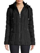 Calvin Klein Quilted Faux Fur-lined Jacket