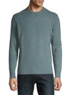 Black Brown Knit Crewneck Pullover