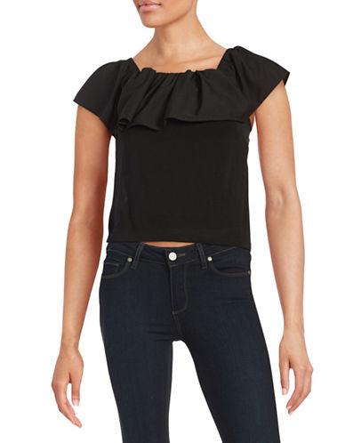 French Connection Off-the-shoulder Flutter Top