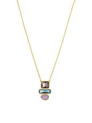 Cole Haan Colorful Crystal Pendant Necklace
