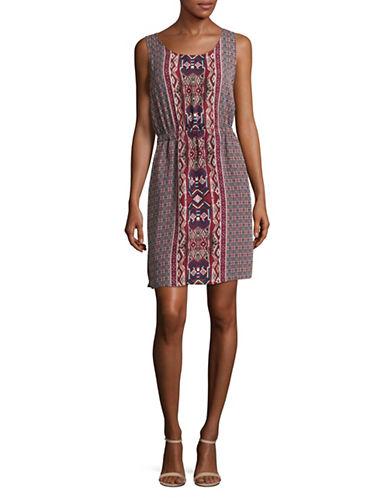 B Collection By Bobeau Woven Printed Dress