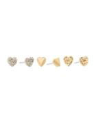 Michael Kors Logo Love Crystal And Stainless Steel Earrings Set