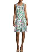 Tommy Bahama Leaf-print Shift Dress