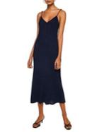 Mango Indian Metallic Knit Midi Dress
