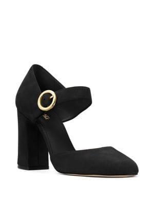Michael Michael Kors Alana Buckled Suede Pumps