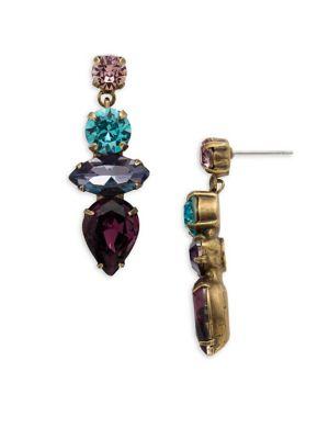 Sorrelli Jewel Tone Narcissus Crystal Drop Earrings