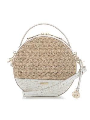 Brahmin Pearl Mantle Lane Leather Circle Crossbody Bag