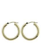 Lord & Taylor 14 Kt Yellow Gold Polished Hoop Earrings