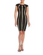 Jax Mesh Panel Sheath Dress