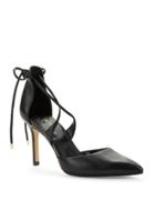 424 Fifth Bailee Leather Point Toe Lace-up Pumps