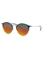 Ray-ban Rb3578 51mm Gradient Mirrored Round Sunglasses