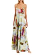 Nicole Miller New York Abstract-printed Gown