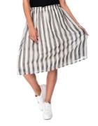 B Collection By Bobeau Striped A-line Skirt