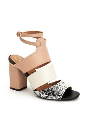 Calvin Klein Caran Leather Sandals