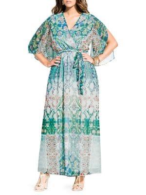 City Chic Plus Bella Vacanza Istanbul Maxi Dress