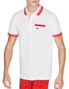Lacoste Golf Super Light Tipped Collar Polo