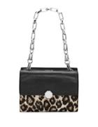 Louise Et Cie Ivie Leopard-print Calf Hair Shoulder Bag