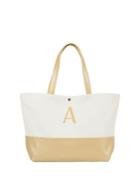 Cathy's Concepts Personalized Gold Metallic Color Dipped Tote Bag
