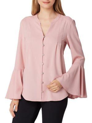 Tahari Arthur S. Levine Flared Sleeve Blouse
