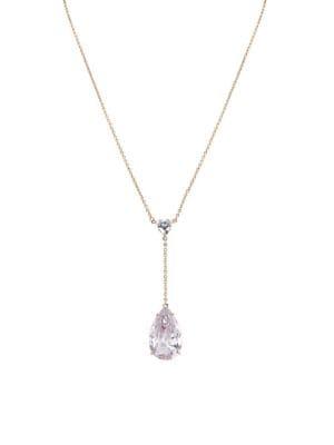 Nina Nirvana Goldplated And Crystal Y-necklace