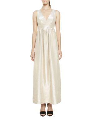 Jill Jill Stuart Metallic Satin Gown