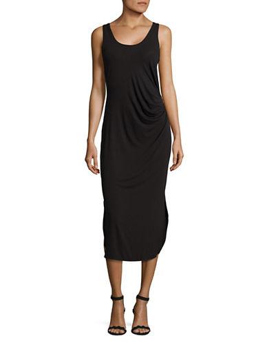 Lord & Taylor Petite Ruched Scoopback Dress