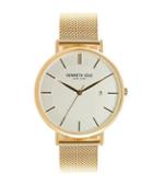 Kenneth Cole Classic Stainless Steel Textured Bracelet Watch