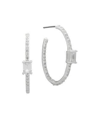 Ralph Lauren Crystal C-hoop Earrings