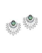 Lucky Brand Ethereal Coasts Semi-precious And Surgical Steel Chandelier Earrings