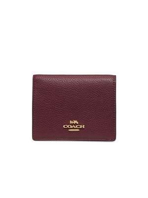 Coach Small Colorblock Snap Leather Wallet