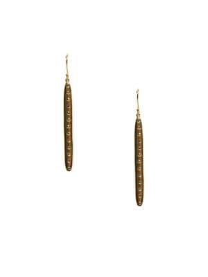 Sole Society Goldtone & Hematite Stick Earrings